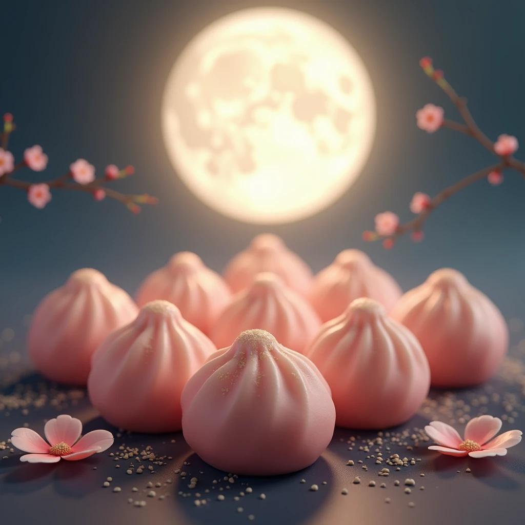 Japanese Tsukimi Dango、