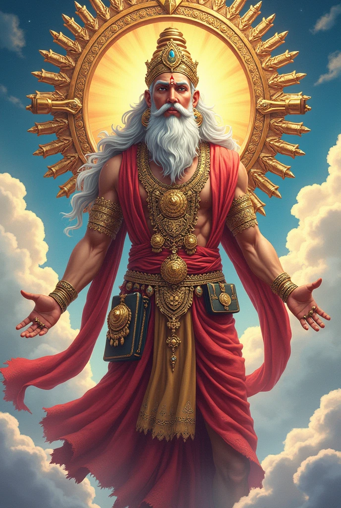 Vishwakarma ji anime style photo
