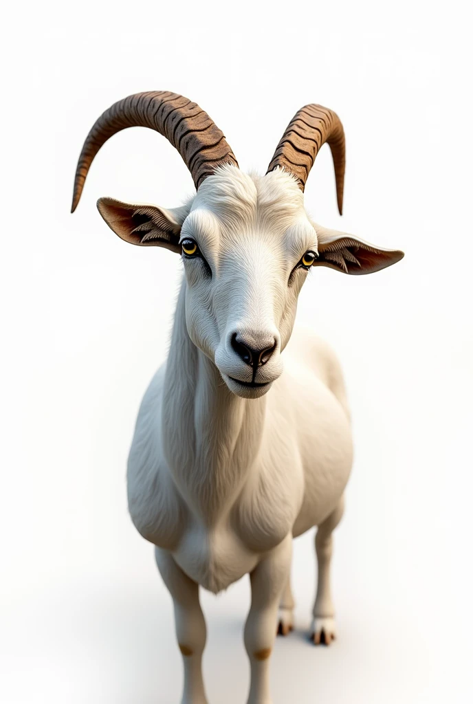 Goat image with white background 