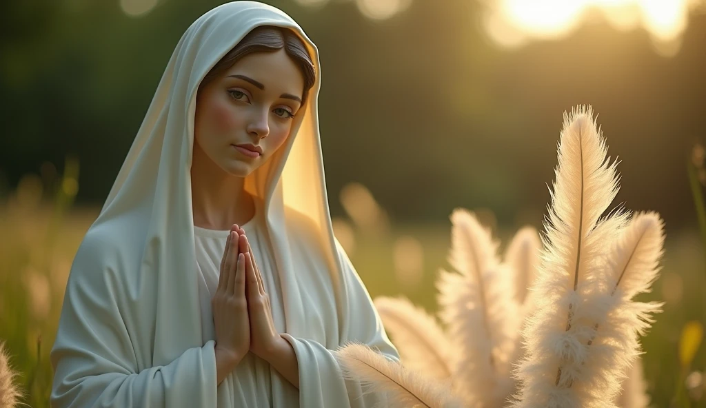 Virgin Mary, Fujifilm X-T4, 200mm telephoto lens, f/5.6, shutter speed 1/4000s, natural outdoor lighting, sharp feather details