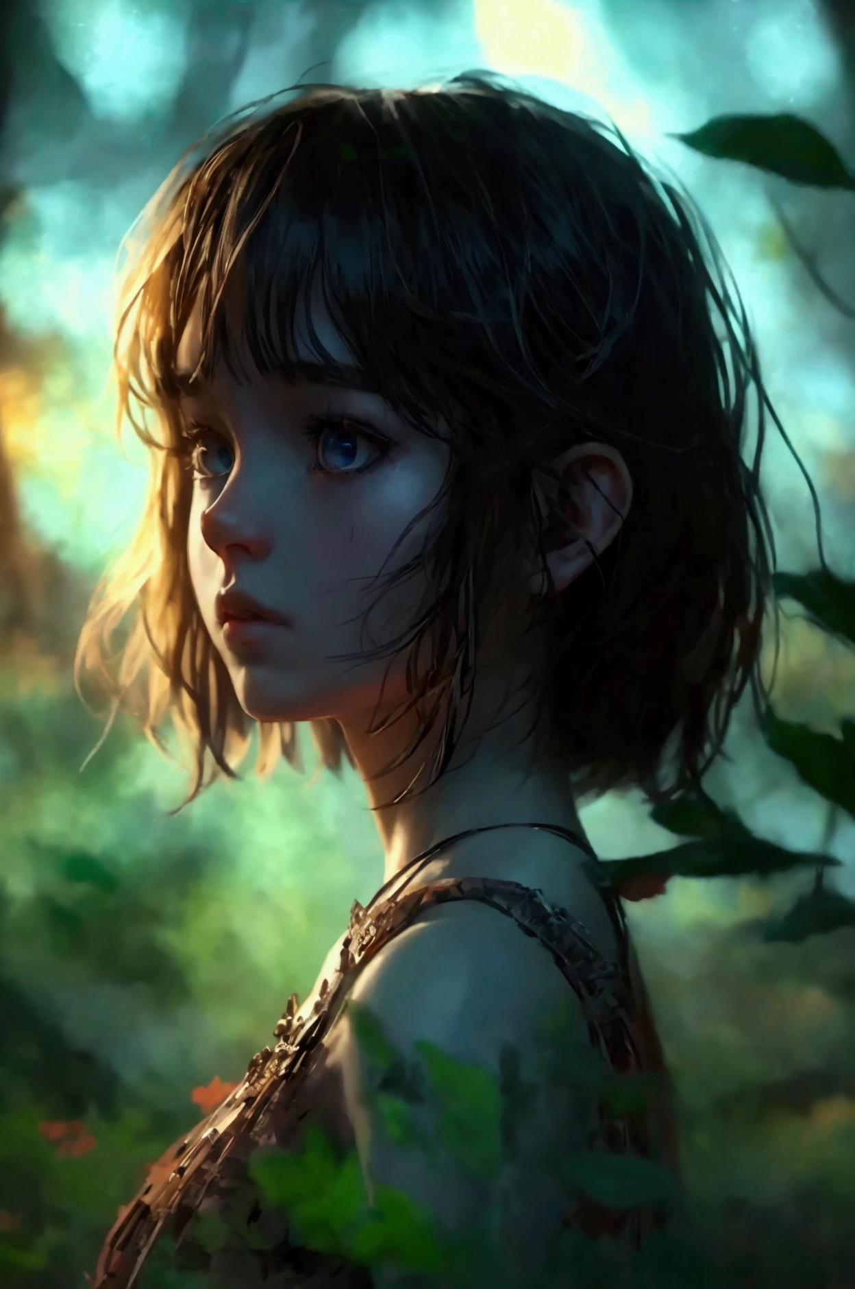stalker, fullbody, Masterpiece, best quality, (highly detailed CG unity 8k wallpaper), (best quality), (best illustration), (best shadows), highly detailed((best quality)), ((masterpiece)), (detailed),masterpiece, best quality, fullbody, photorealistic, stunning innocent symmetry face, emotional, cute teenage girl in the distant, fullbody, stalking a girl throughout a forest,terrified, terrifying dark and creepy night,stalking in the distant, secluded
