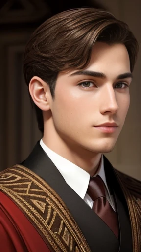 A handsome young man Asamoneus focus on the face