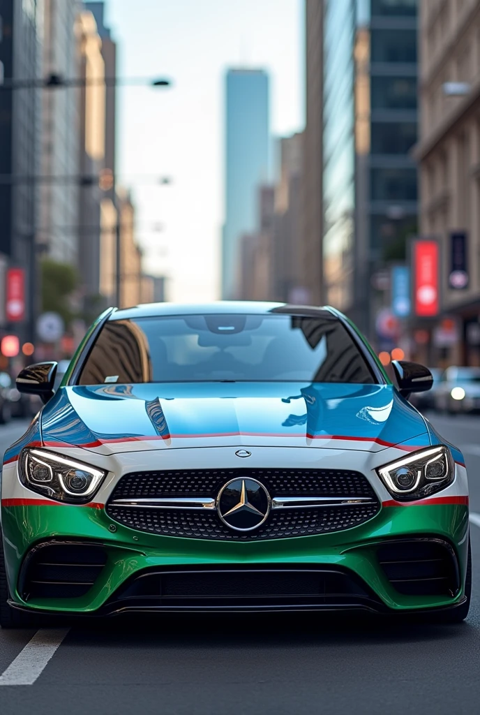 Uzbekistan Flag Mercedes W223