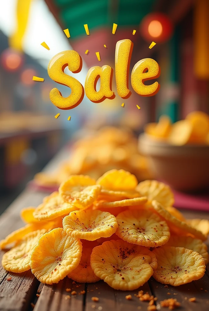 Banana chips sales promotion with malayalam caption