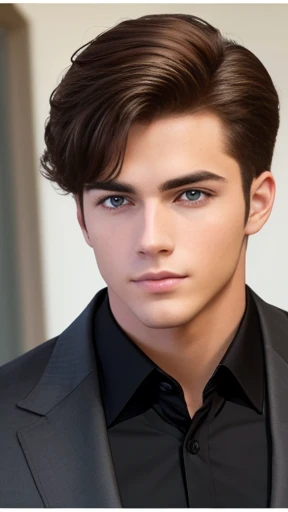 A handsome young man Asamoneus handsome focus on the face