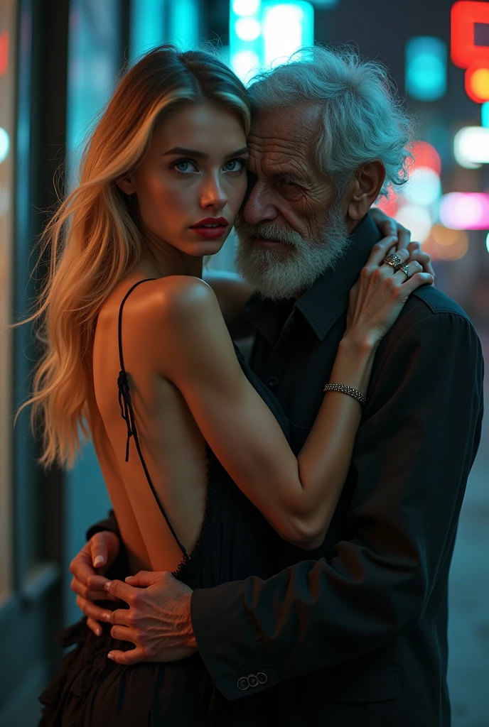 russian teen blue eyes hugging ugly grandfather very slim old Man beggar homeless person nsfw ugly face with torn and dirty clothes, you can clearly see my high cheekbones and defined jawline. My nose is and cute, complimenting my features nicely. And those full, luscious lips red lipstick neon light cupercity, sideview cleavage blonde hairs biggest size lips ig boobs big fake lips red lipstick big pub Backless Fashion Design Dress, Without Lingerie & Underpants, Women's Sexy Clothing.Erotic Cut-out Slip Dress, Hot Backless Halter Bodycon Dress, Women's Sexy Lingerie, xposed breasts woman, full body,Old man with ugly and wrinkled face, girl exciting, hotwife cuckold, motel, sex, young beautiful girl and two old men, young sexy girl between two old men, in Club party