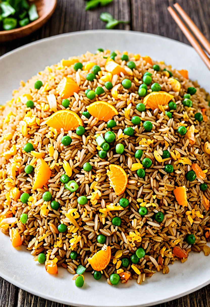 Orange fried rice