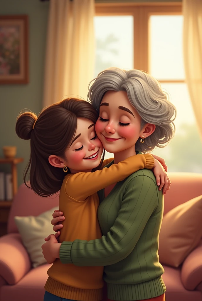 Grandmother and grand daughter