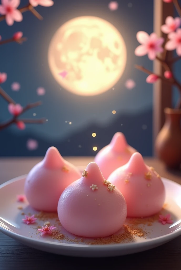 Japanese Tsukimi Dango、