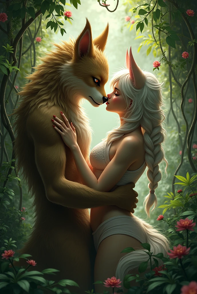 (duo)), anthro male reshiram and female human, by oouna, muscular male, penis, breasts, female penetrated, sex, vaginal sex, missionary position, extreme detail, detailed beautiful eyes, romantic, intense, detailed hands, detailed feet