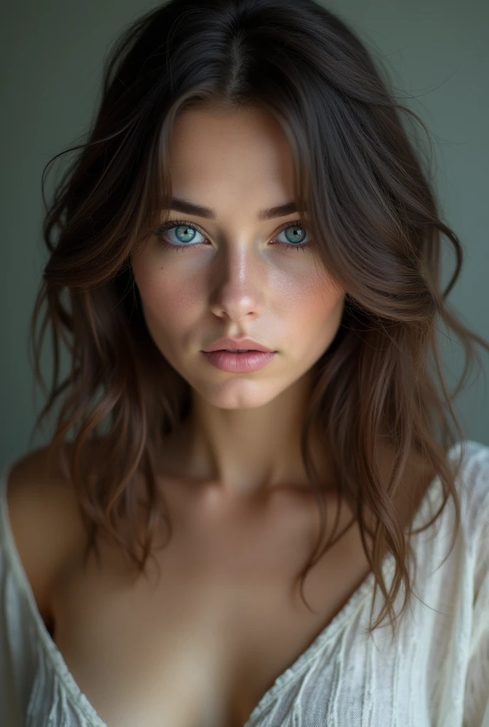 Brunette blue eyes 2