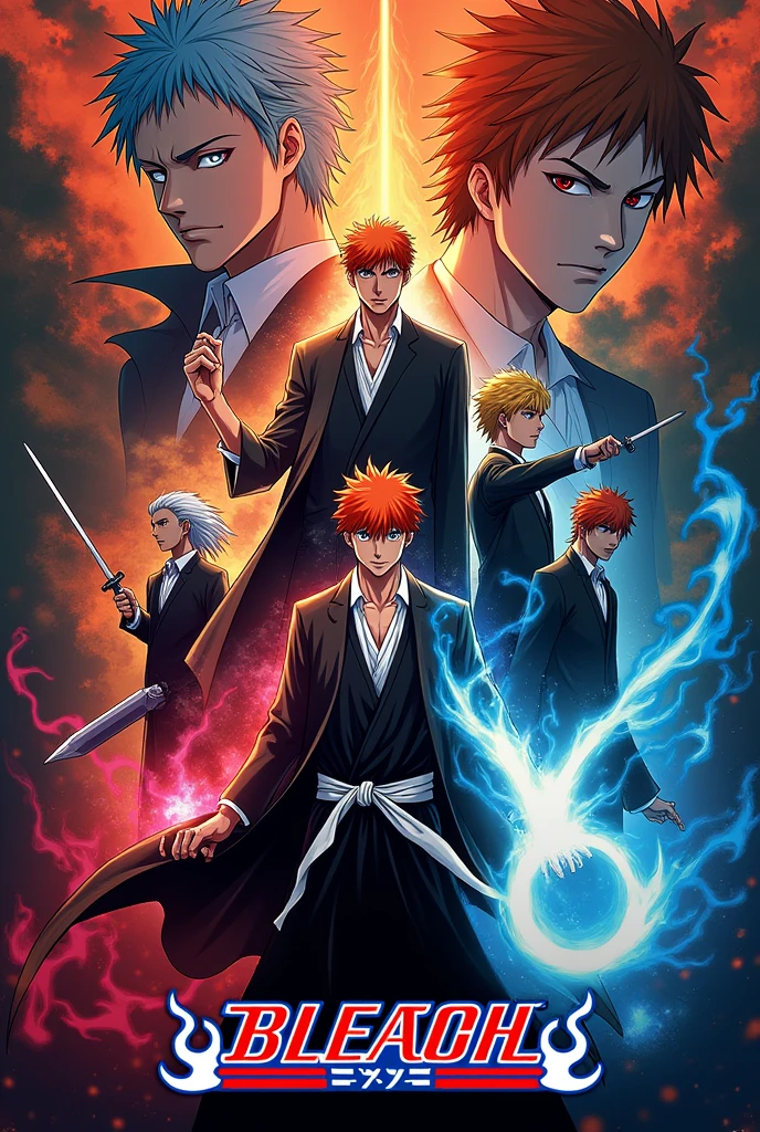 I need to make a brochure design about Bleach Manga