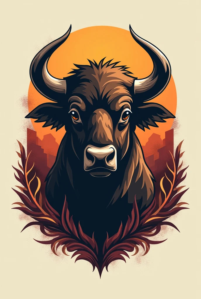AGGIE51 CMU text logo, buffalo theme, cool, modern