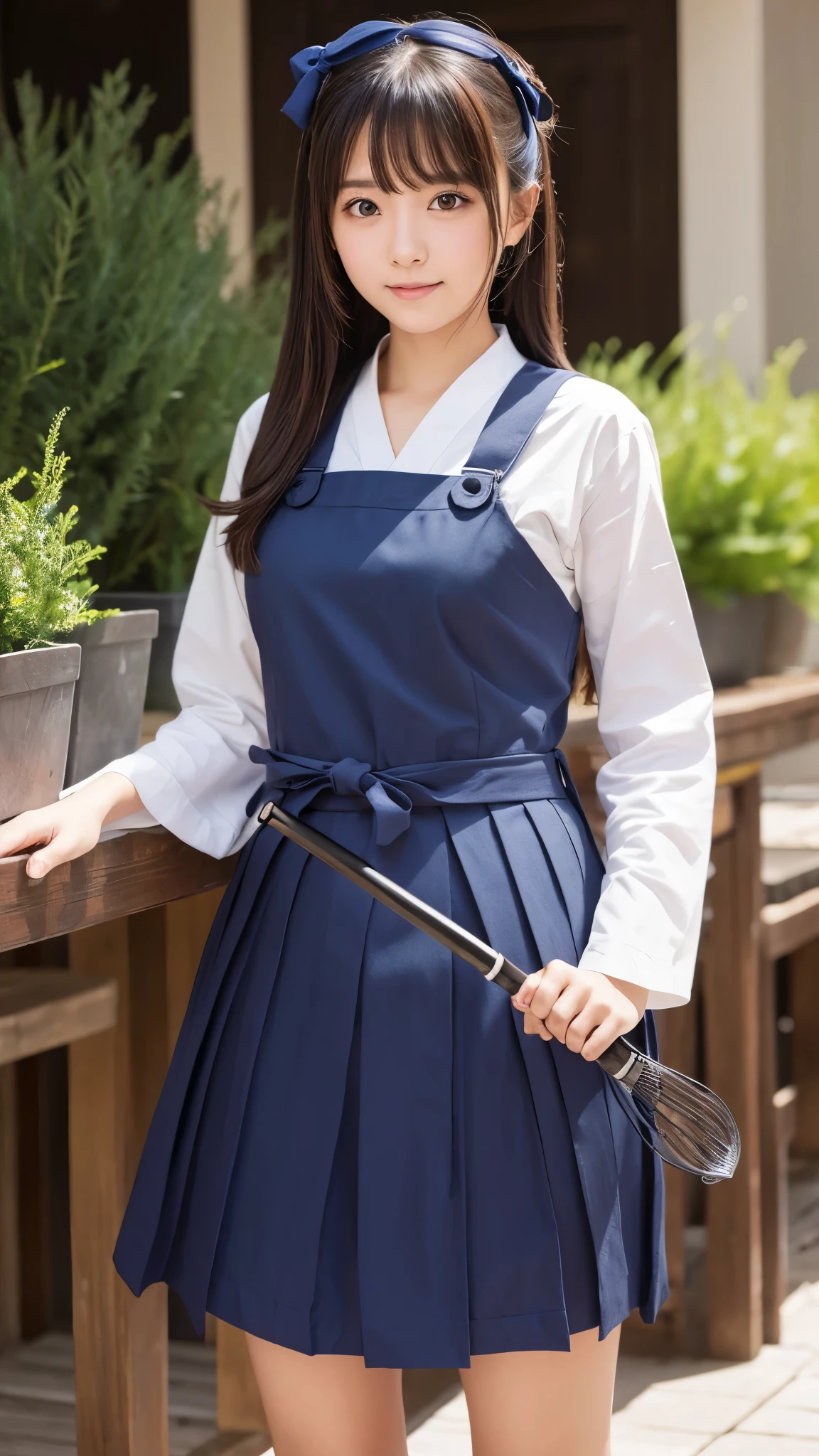 Cute girl, kendo,