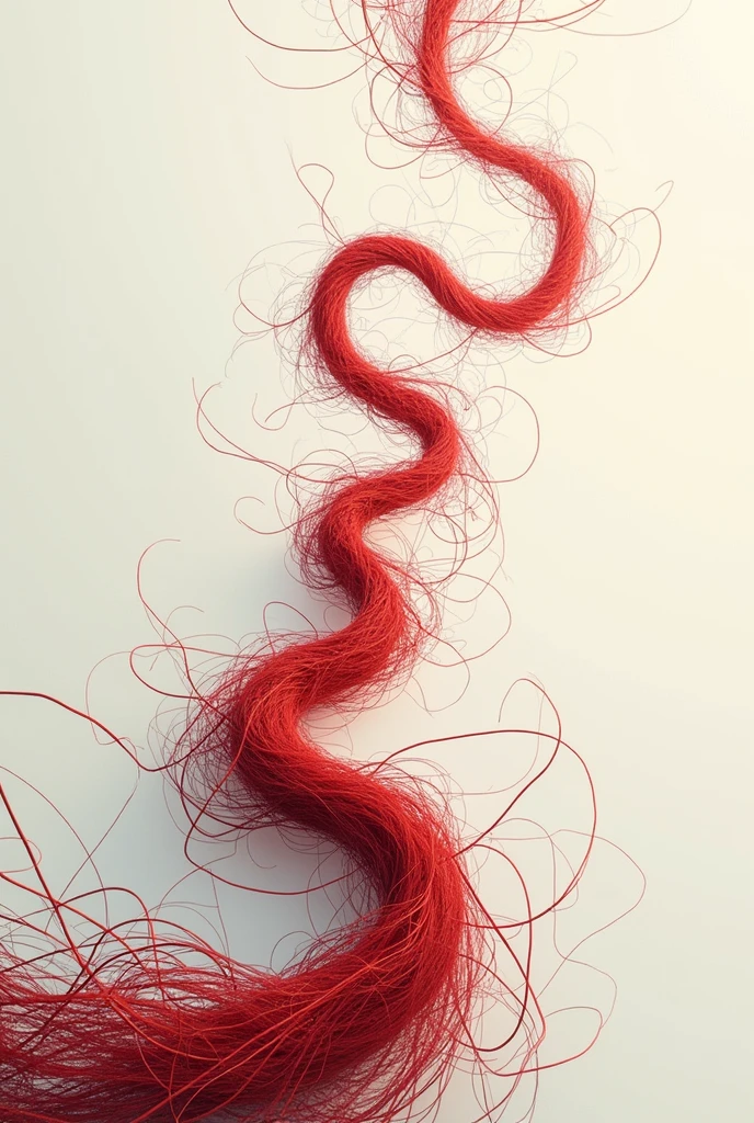 Make a cover, with the phrase "The red thread can be stretched, to contract or entangle, but never break"