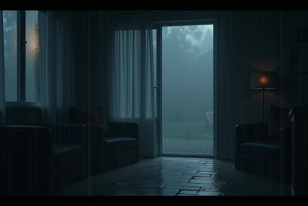 rain Inside the house No people night