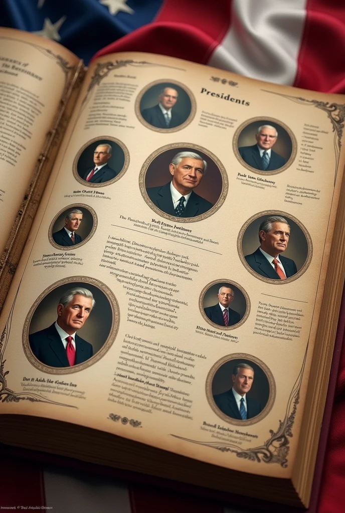 How to make an album with information about presidents