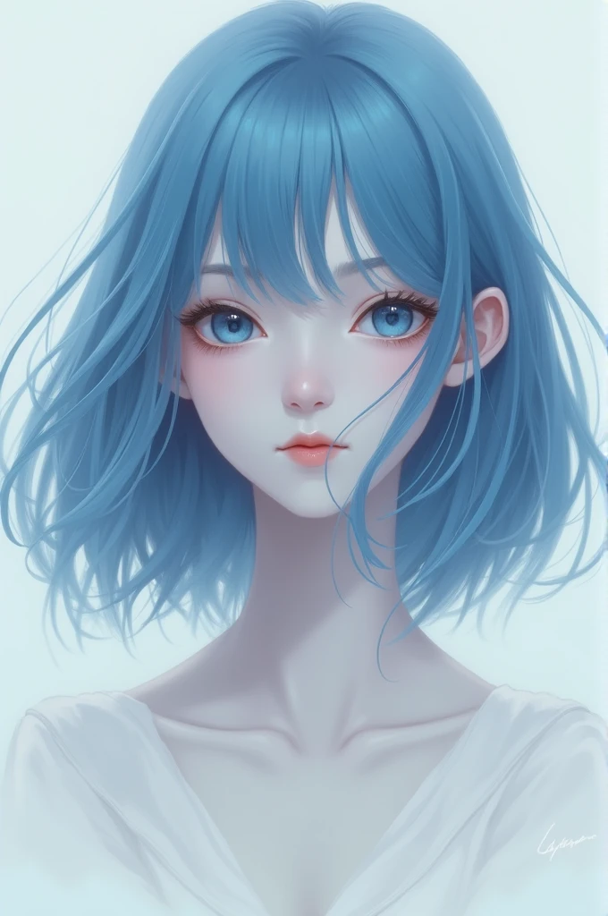 Master peace 1 mael long hair and blue eyes