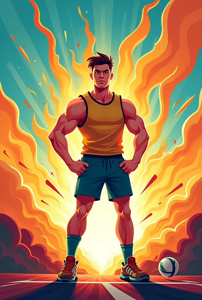 igniting the passion for sports and unleashing potential cartoon drawing 