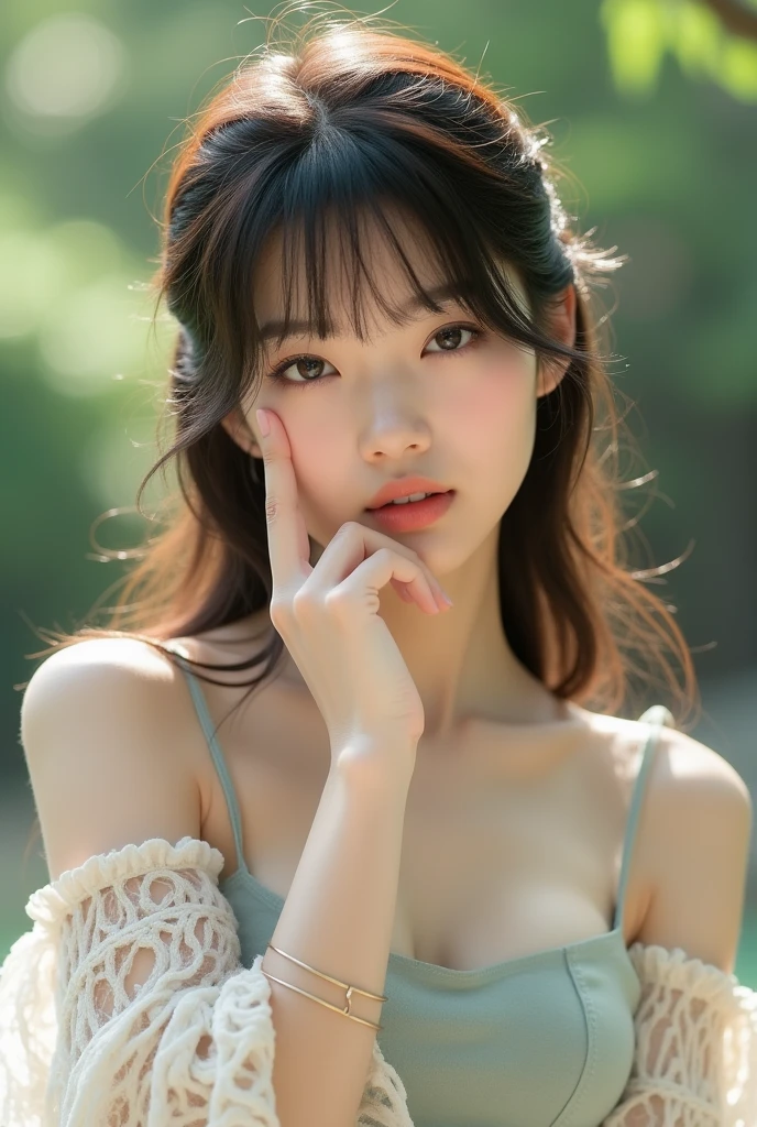((One guy,adrian ghenie,jenny saville,edward hopper,dark art by james jean,Takato Yamamoto)),(RAW photos,best qualtiy),(Nostalgia,1980s)),(A girl with a literary touch:1.2),closeup of face,(photorealestic,photograph realistic:1.3),Extremely Delicately Beautiful,Amazing,Fine details, tmasterpiece,Hyper-detailing,A high resolution,Most Best Illustration,Best shadow,复杂,depth of fields,1girll,(long leges:1.4),long whitr hair,messy hair,((((low tune,Dark scene,Dim light)))),plumw,cropped shoulders,Crisp chest half exposed,huge tit,Prom Dresses,Advanced coiled hair,((gentlesoftlighting:1.4))),(paleskin:1.4),(smile shy),(Movie Angle),tack sharp focus,volume fog,8K UHD,digital SLR camera,high qulity,(filmgrain:1.4),富士XT3,(looking at viewert)