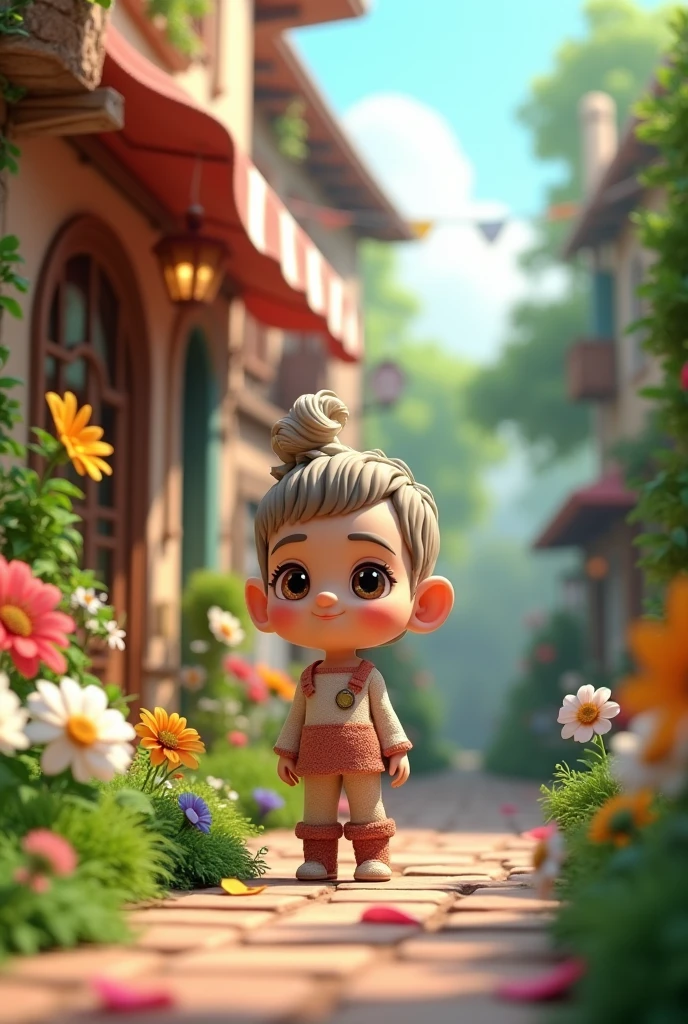 Lovely, garden, street, Shop, 3D artwork, world, Blender, OC Renderer, Dribbling high detail 8k, Studio Lighting--v 6