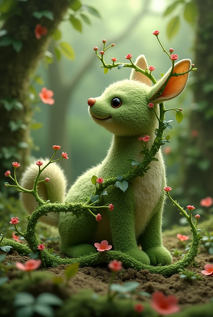 Create vines to cut out and make stuffed animals