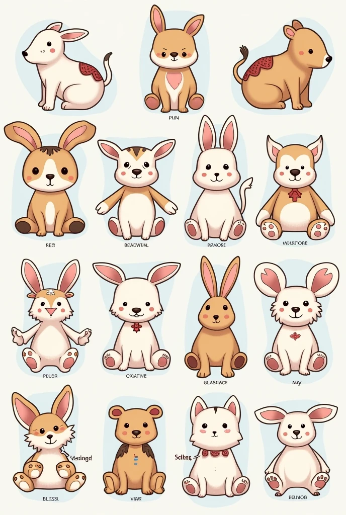 Create patterns to cut out and make stuffed animals