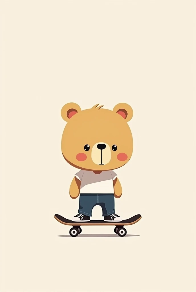 Minimalist Skater Bear Baby 
