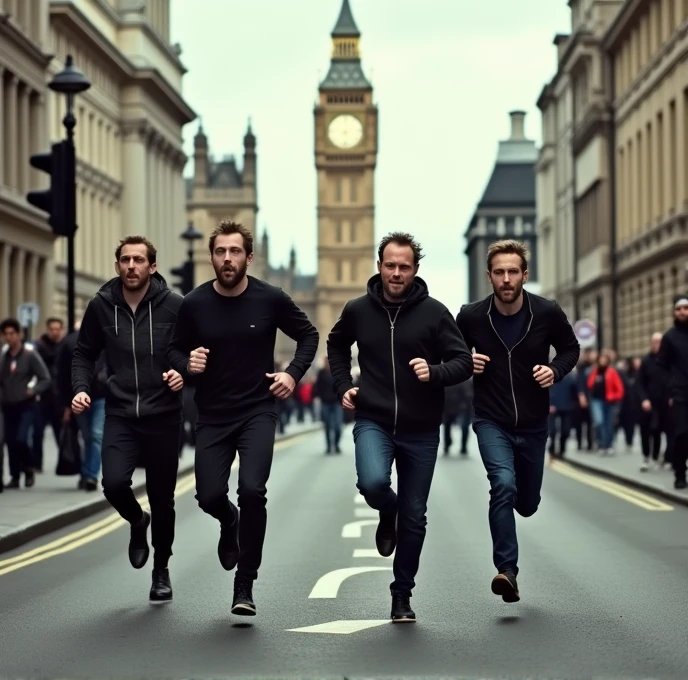 British rock band Coldplay sprints through London!