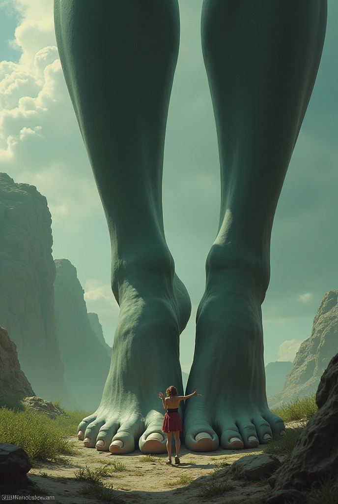 Beautiful Feet of giantess crush and stomp act tiny man, who IS Fall