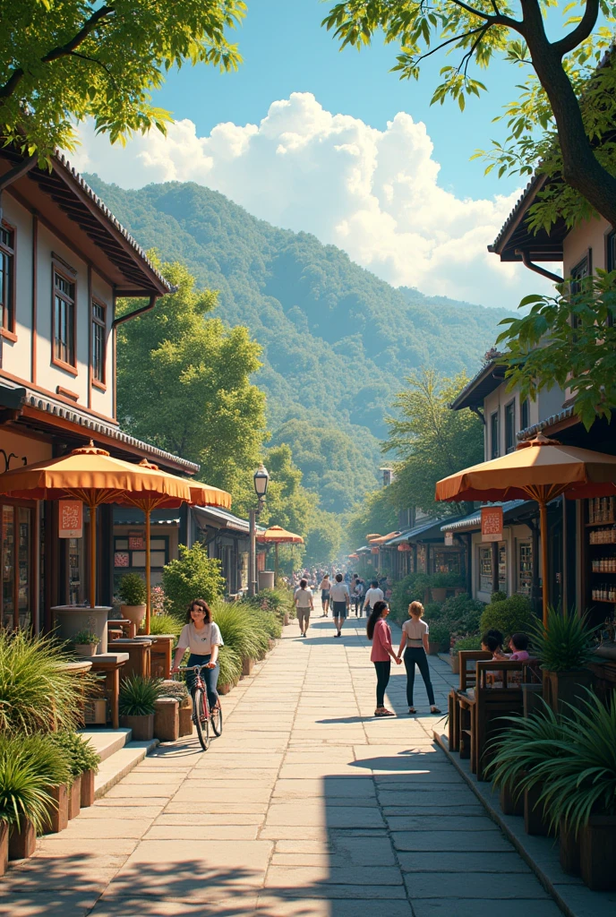 Photographed with Canon camera,Reality,Lovely, garden, street, Shop,, world, Blender, OC Renderer, Dribbling high detail 8k, Studio Lighting--v 6