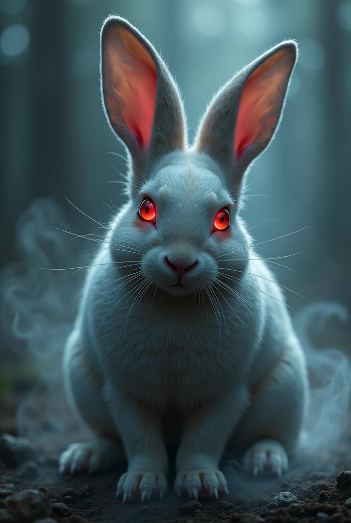 rabbit with red eyes