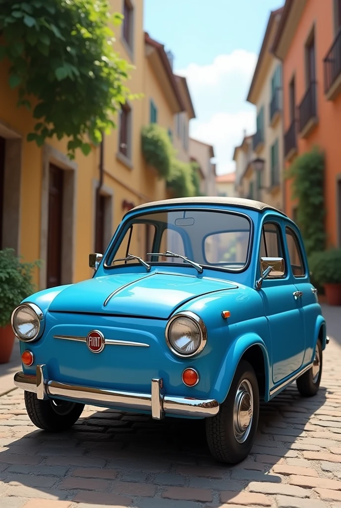 Fiat uno car in blue color