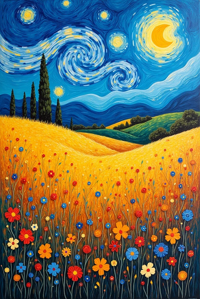 Field design inspired by van Gogh