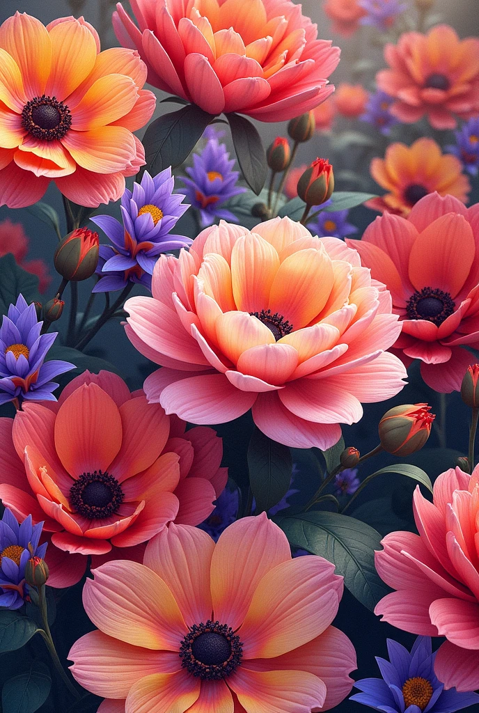 colorful floral print