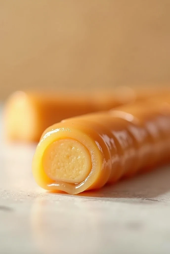 Delicious dulce de leche straw