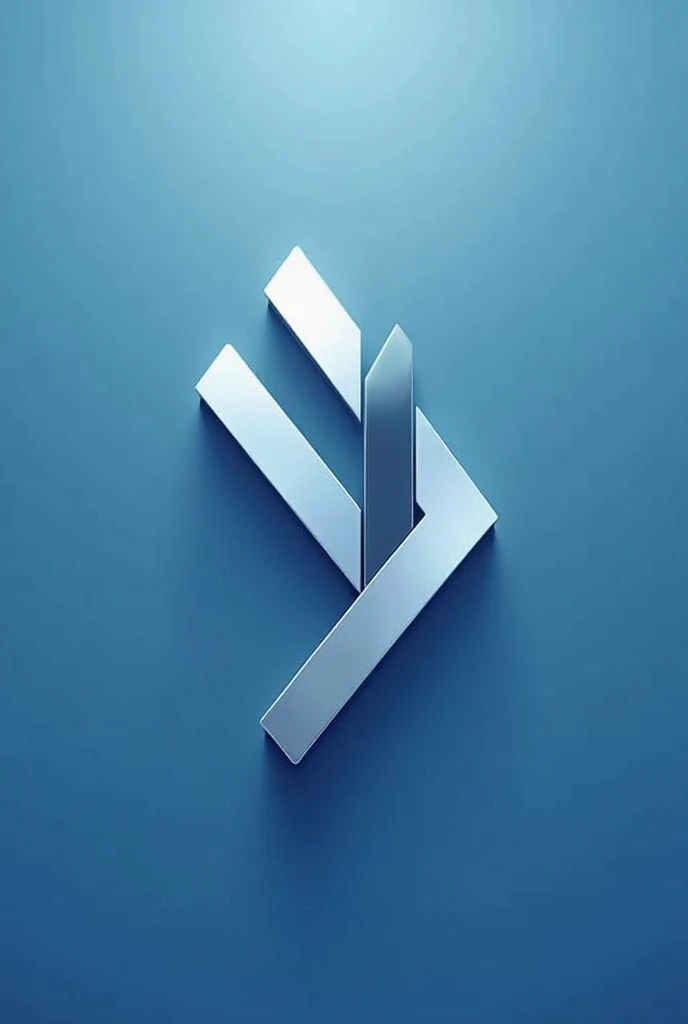 A logo design of a bold and modern, geometric shape that speaks to the brand's contemporary approach to luxury fragrances. The color scheme should incorporate cool colors like blue, silver, and white. Use this image style for the concept: Vector