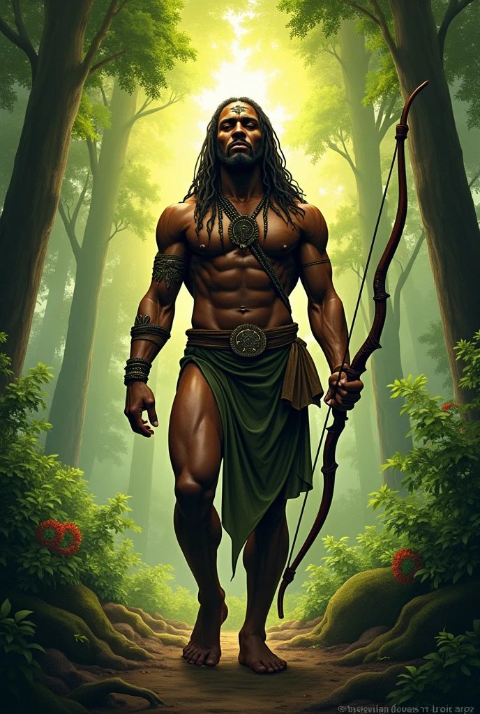 Oxossi, god of Umbanda, man