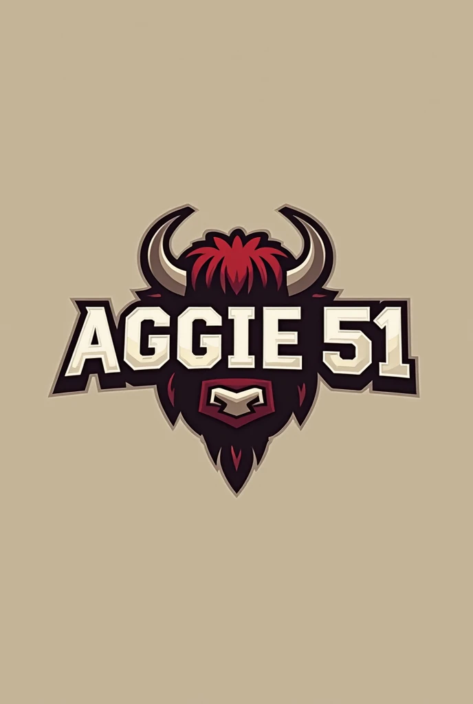 Text logo word "AGGIE 51 CMU"
Buffalo theme, simple and elegant