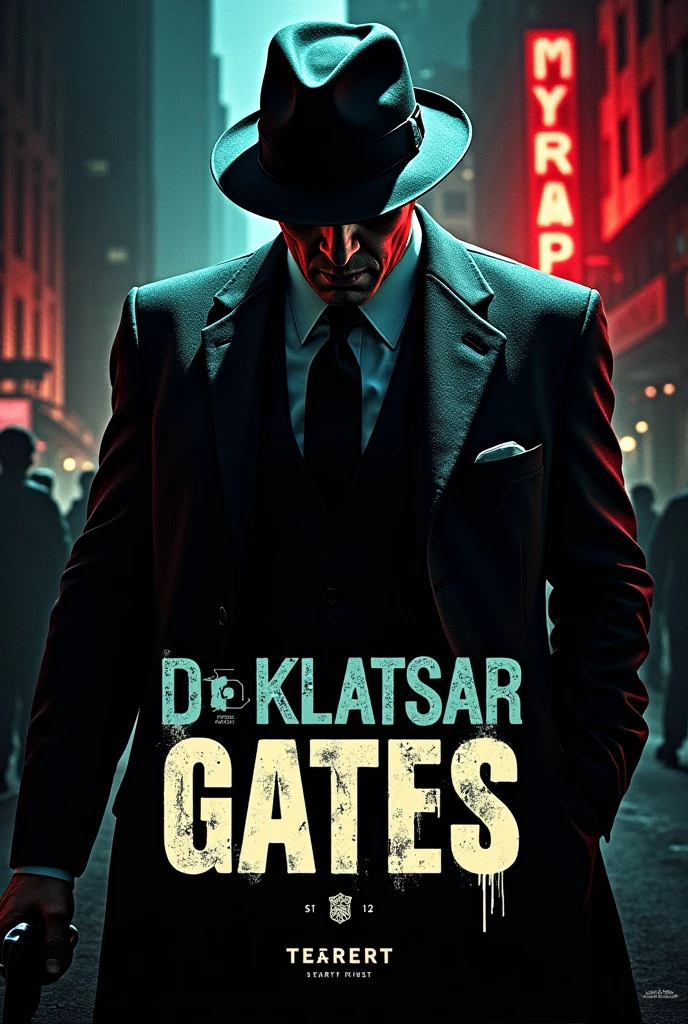 The gangster themed poster reads "coming soon Diklatsar Teater Gates" 