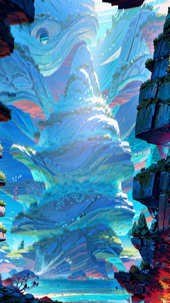 "A beautiful underwater scene in an anime style, featuring serene and clear blue water with rays of sunlight filtering through, highlighting vibrant coral reefs and colorful marine life. The background includes soft, distant waves with small bubbles rising. The scenery is detailed and immersive, capturing the beauty of nature and tranquility of the ocean. Anime Nature, Anime Background, Wallpaper Anime Blue Water, Detailed Landscape, Anime Scenery, Peaceful scenes in anime."