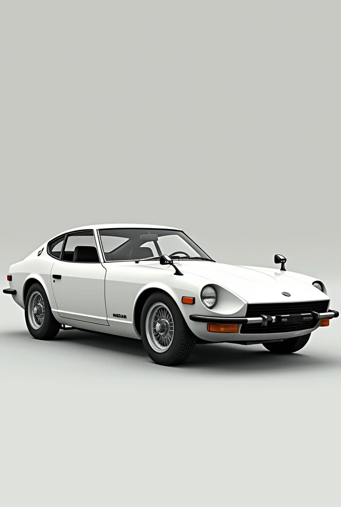 A white Nissan Z31 fairlady, factory stock
