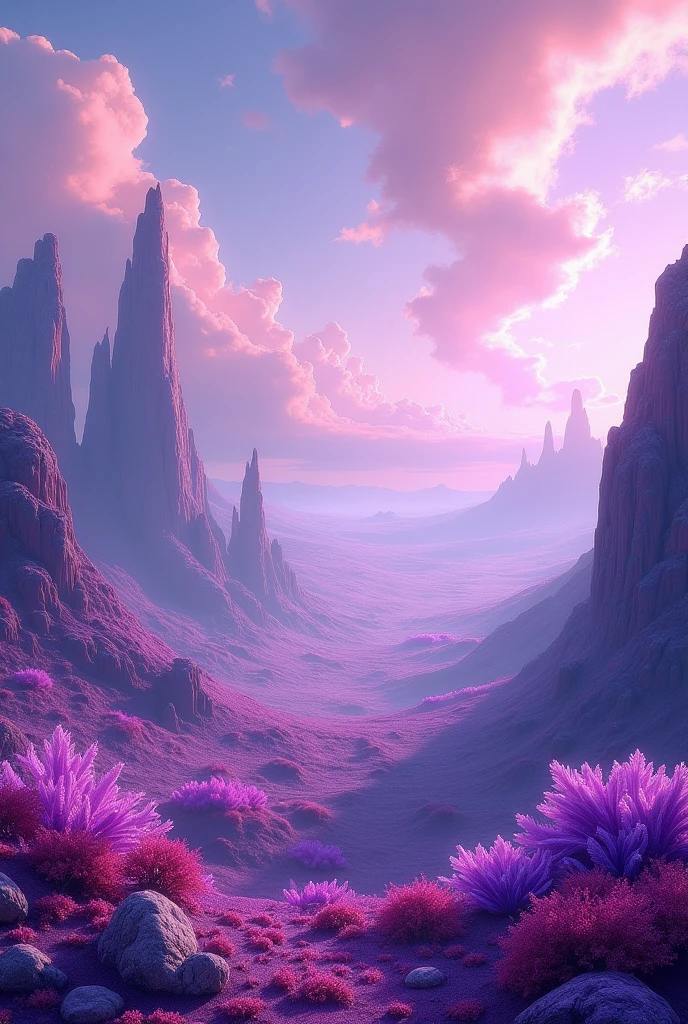 purple landscape