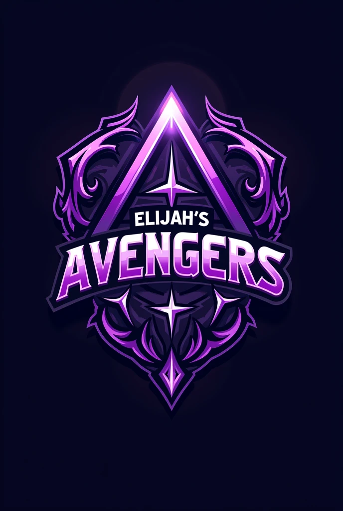 Create a black violet logo but violet is the main color for intramurals unit 1 Elijah’s avengers make it cool no face or no character just pure logo with cool design and add cool paterns on it. Put the words “UNIT 1 ELIJAH’S AVENGERS”. The logo should be nice and very very cool for students to like. Related it to sports. Make it unrealistic and majestic that one ever has seen put the letter “Elijah’s avengers unit 1” on it