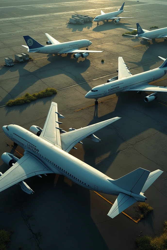 Out-of-service area for parking aircraft at an airport