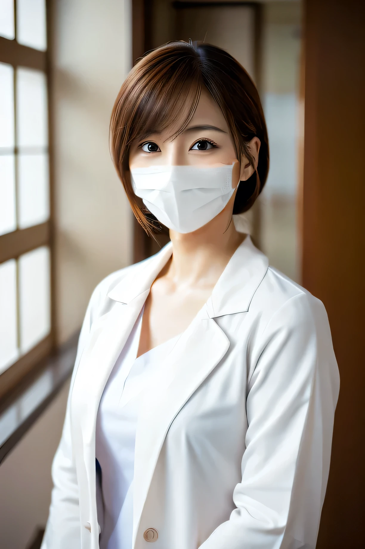Wearing a surgical mask