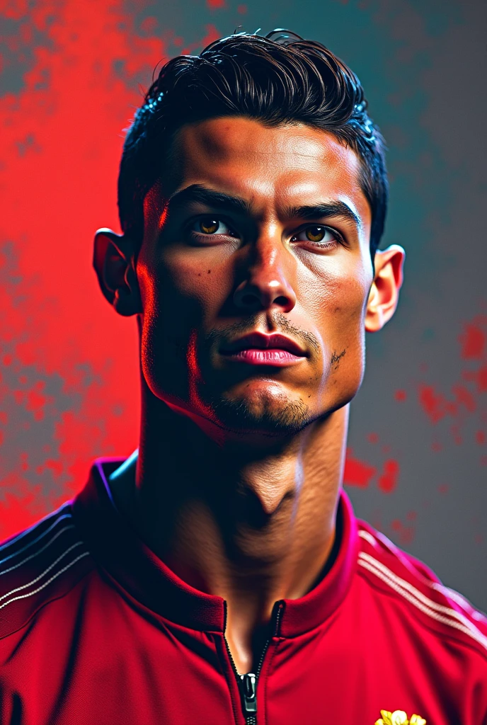 You’re a creative graphic designer with expertise in creating eye-catching YouTube thumbnails that grab viewers' attention. You have a knack for combining vibrant visuals and engaging text to ensure that thumbnails effectively convey the video's theme and entice viewers to click.

Your task is to create a captivating YouTube thumbnail for a video titled "Cristiano Ronaldo: 13 Fascinating Facts." 

Here are the details for the thumbnail design:  
- Main Title Text:   
- Subtitle (if applicable):   
- Color Scheme Preference:   
- Image Preferences (e.g., specific photo of Ronaldo, background elements):   
- Style (e.g., minimalist, vibrant, bold):   

Please remember to consider the principles of effective thumbnail design, such as readability, contrast, and visual appeal. Additionally, ensure that the thumbnail reflects the intriguing and engaging nature of the content related to Cristiano Ronaldo.