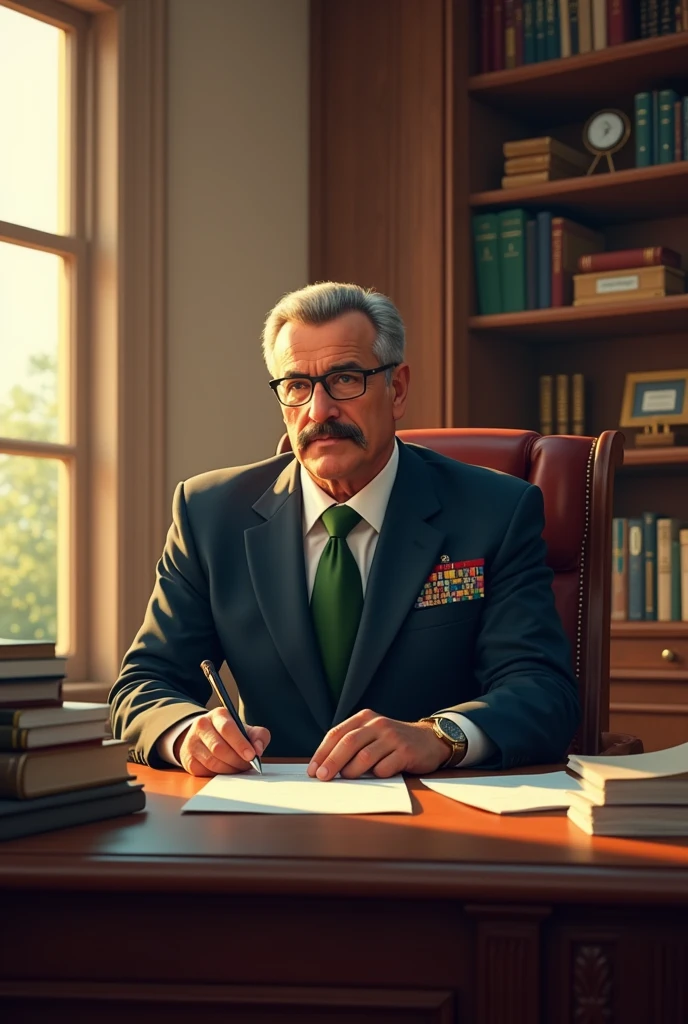 Pakistan officer gentleman with work in office