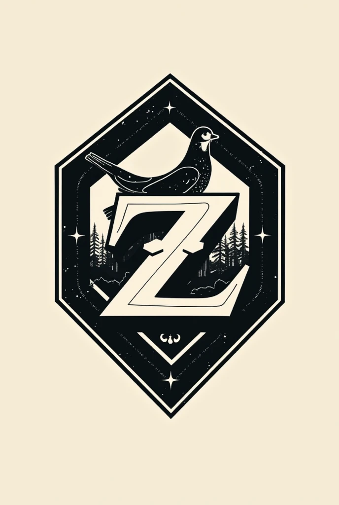 i'm in need of a distinct, vintage and classic styled logo that can be utilized on clothing and jackets, specifically positioned on the front center. The design should be unique and eye-catching, yet suitable for a timeless, vintage aesthetic.
Key Design Elements:
- The logo should incorporate geometric shapes, abstract symbols, and a text-based design that includes the letters "RZ".
- The design should be modern and minimalist in terms of simplicity, yet still bold and vibrant to stand out.
-the logo should be black and white with R and Z letter being incorporated in a shape