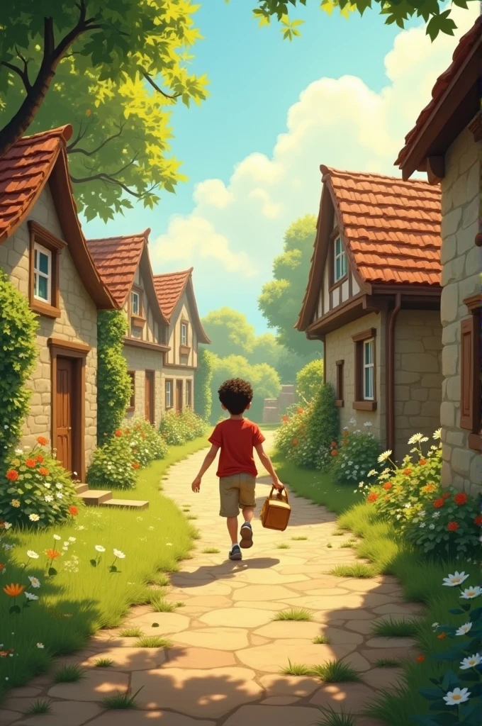 Tommy travels from the garden, runs around the old village, sweet voice in every sun, goes to the heart without a shadow.